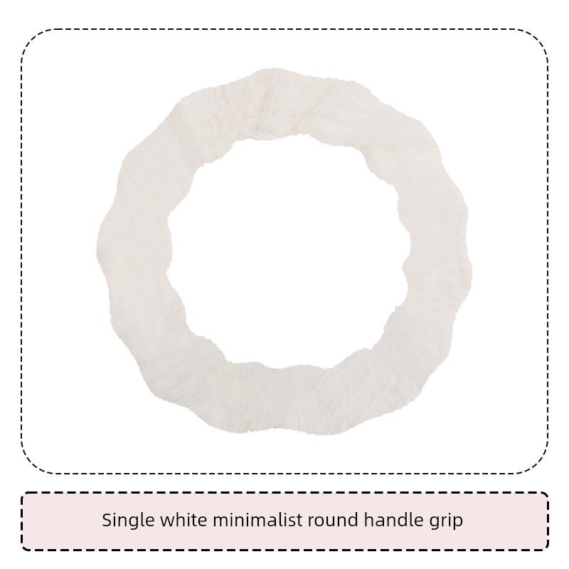 Car Steering Wheel Cover, Winter Plush, Cute, Warm, Fleece-Lined, High-End, Wear-Resistant, Non-Slip, Sweat-Absorbent, Round-Shaped Handlebar Cover White Minimalist Steering Wheel Cover - Round
Car Steering Wheel Cover, Winter Plush, Cute, Warm, Fleece-Lined, High-End, Wear-Resistant, Non-Slip, Sweat-Absorbent, Round-Shaped Handlebar Cover White Minimalist Steering Wheel Cover - Round