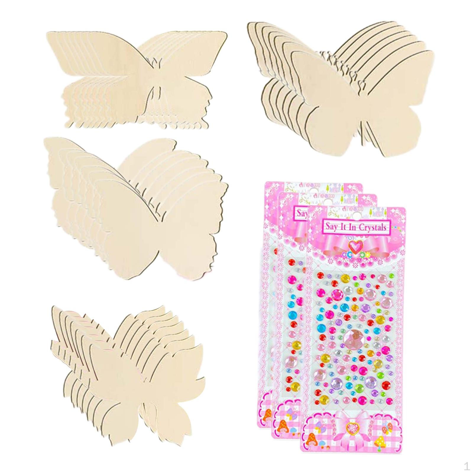 28x Wooden Butterfly Cutouts Shapes DIY Tags Blank Ornaments Wood Slices
28x Wooden Butterfly Cutouts Shapes DIY Tags Blank Ornaments Wood Slices