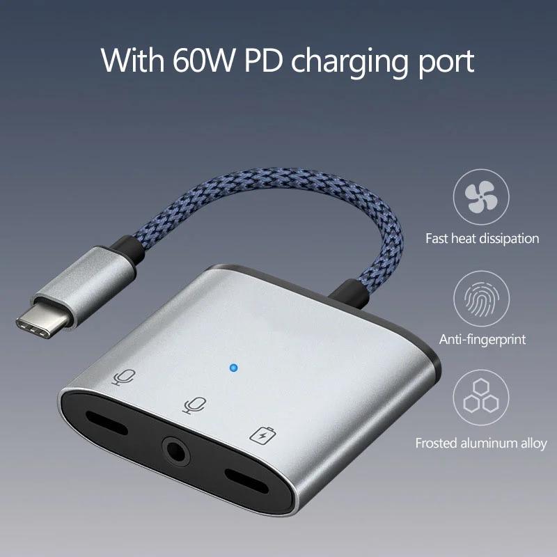 Аудио адаптер USB C на 3,5 мм 3 в 1, преобразователь разъема для зарядки наушников, 60 Вт, кабель для быстрой зарядки для потоковой передачи голоса в реальном времени
Аудио адаптер USB C на 3,5 мм 3 в 1, преобразователь разъема для зарядки наушников, 60 Вт, кабель для быстрой зарядки для потоковой передачи голоса в реальном времени