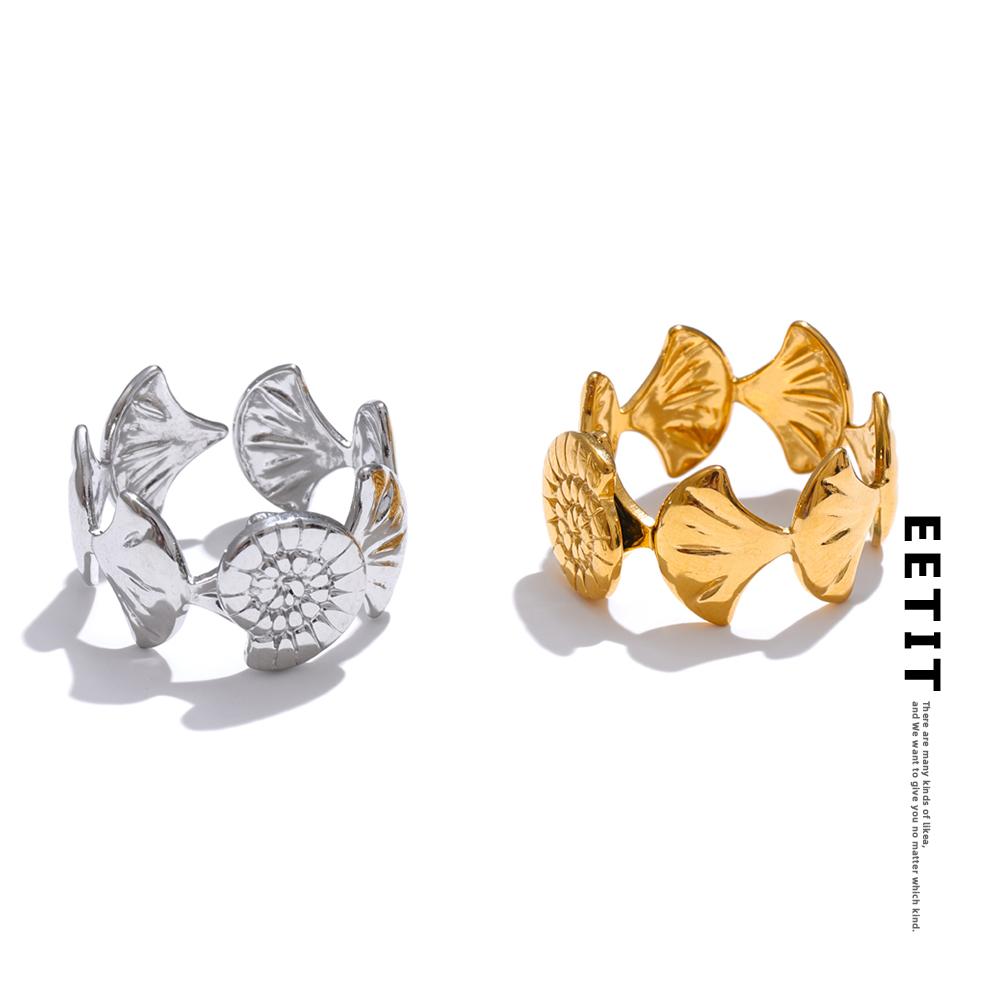 Eetit Ocean Series Stainless Steel Shell Conch Open Adjustable Ring 2025 for Women Summer Fashion Wholesale Jewelry Recommend 7
Eetit Ocean Series Stainless Steel Shell Conch Open Adjustable Ring 2025 for Women Summer Fashion Wholesale Jewelry Recommend 7