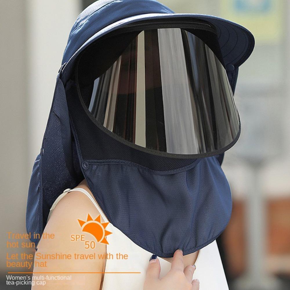 UV Protection Sun Protection Hats Big Brim Sunscreen Hat Fashion Black Gum Cap Summer темно-синього кольору
UV Protection Sun Protection Hats Big Brim Sunscreen Hat Fashion Black Gum Cap Summer темно-синього кольору