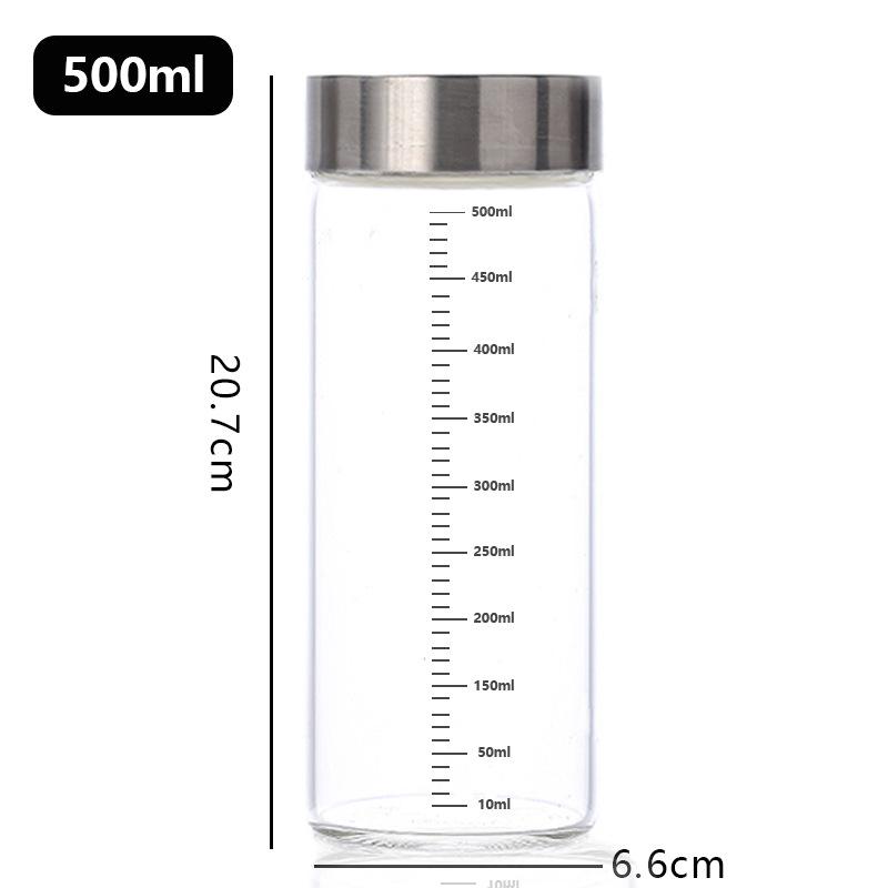 100-500ml Glass Storage Cup Portable Seal Thickening High Borosilicate Thermostability Liquid Storage Cup Scale Sealed Jar
100-500ml Glass Storage Cup Portable Seal Thickening High Borosilicate Thermostability Liquid Storage Cup Scale Sealed Jar