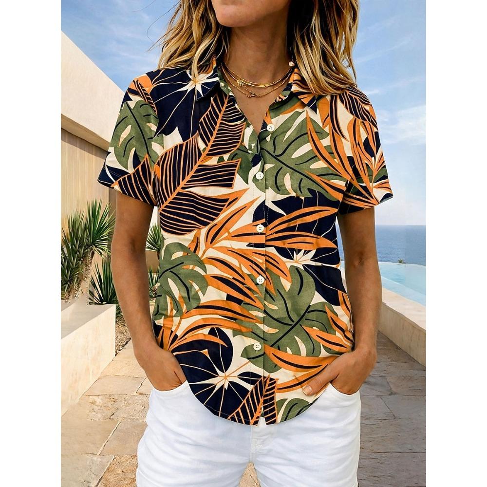 Women s Hawaiian Floral Print Shirt Lapel Collar Short Sleeve Casual Button Down Tops for Summer Travel Beach Daily Use 5XL
Women s Hawaiian Floral Print Shirt Lapel Collar Short Sleeve Casual Button Down Tops for Summer Travel Beach Daily Use 5XL