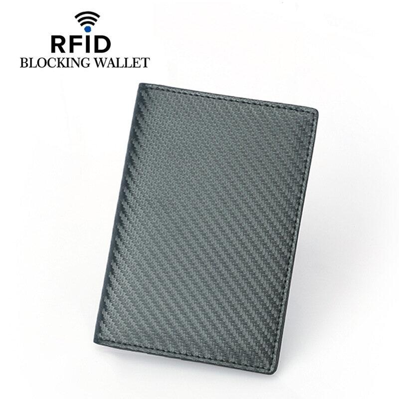 Кожаный зажим для паспорта Новый RFID Верхний слой кожи Мужская и женская сумка для хранения посадочных талонов и паспорта Защитный чехол углеродного волокна черного
Кожаный зажим для паспорта Новый RFID Верхний слой кожи Мужская и женская сумка для хранения посадочных талонов и паспорта Защитный чехол углеродного волокна черного