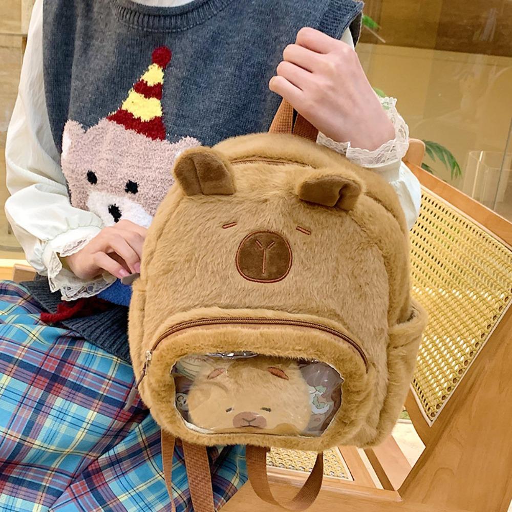 Мультяшна плюшева сумка Capybara Cute Capibara PVC Itabag Kawaii Kapibara Backpack Unisex рожевий
Мультяшна плюшева сумка Capybara Cute Capibara PVC Itabag Kawaii Kapibara Backpack Unisex рожевий