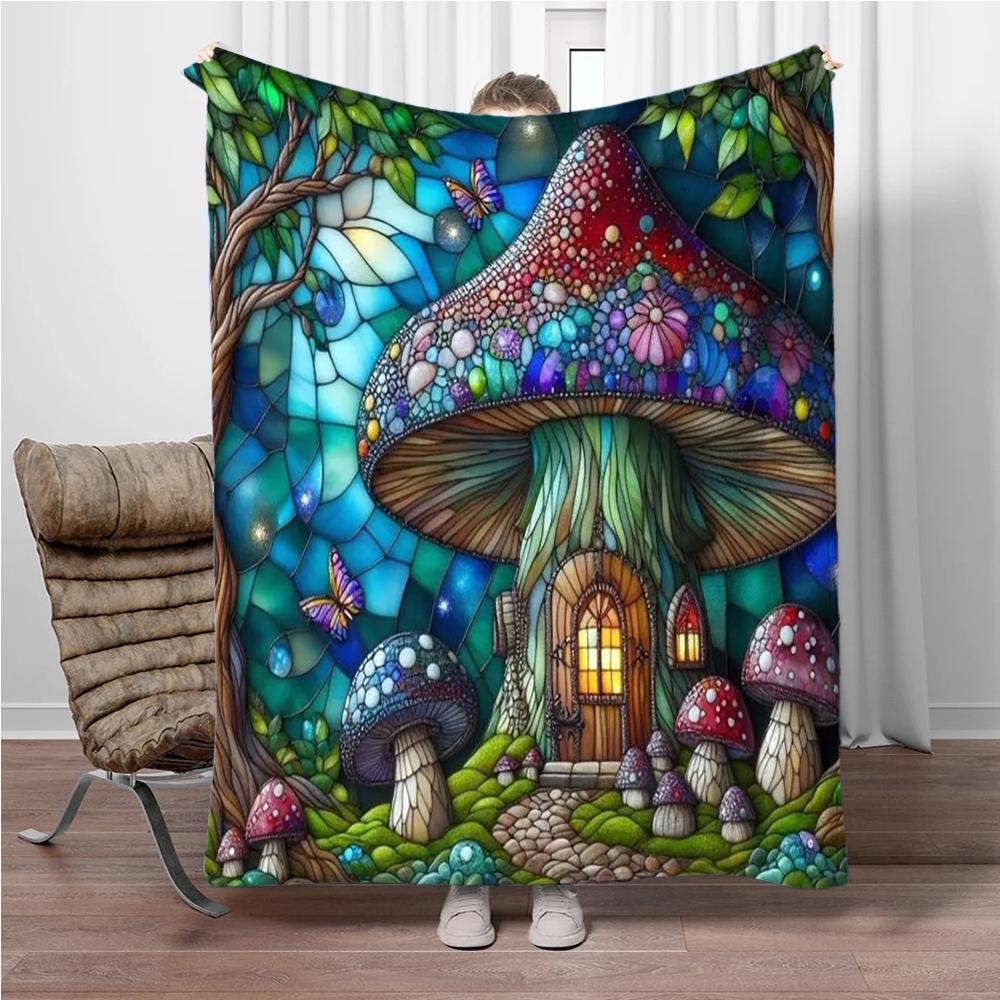 Cute Magic Mushroom House Flannel Blanket Soft Keep Warm Throw Blanket Blanket For Sofa Bed Office Camping Travelling Gifts 75x90cm
Cute Magic Mushroom House Flannel Blanket Soft Keep Warm Throw Blanket Blanket For Sofa Bed Office Camping Travelling Gifts 75x90cm