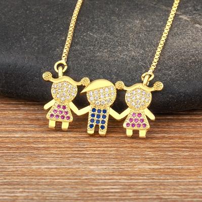 Nidin Fashion Newest Children Boy And Girl Pendant Necklaces AAA CZ Gold Plated Cute Family Jewelry For Female Girl Party Gift
Nidin Fashion Newest Children Boy And Girl Pendant Necklaces AAA CZ Gold Plated Cute Family Jewelry For Female Girl Party Gift