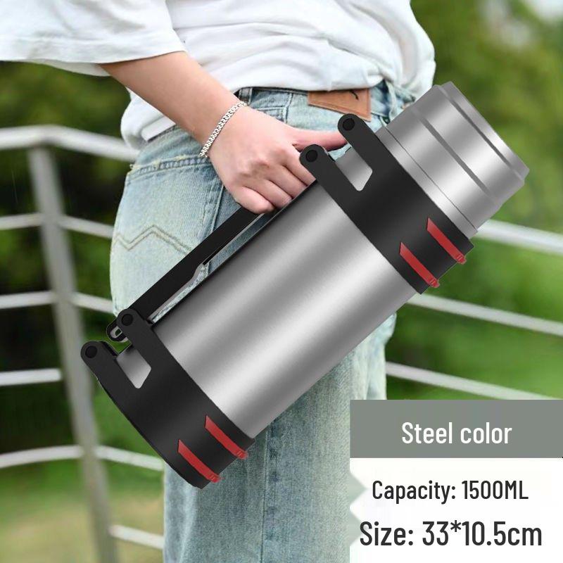 304 Stainless Steel Thermos Flask - Large Capacity Portable Travel Water Bottle, 1-5L, for Men & Women, Household Use 2000ml - 4 kg
304 Stainless Steel Thermos Flask - Large Capacity Portable Travel Water Bottle, 1-5L, for Men & Women, Household Use 2000ml - 4 kg