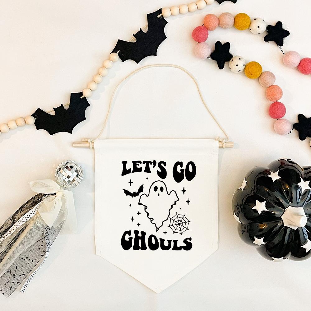 Let s Go Ghouls Баннер Декор на Хэллоуин Жуткие украшения для вечеринки Холст Баннер Вымпел Флаг Детская спальня Флаг
Let s Go Ghouls Баннер Декор на Хэллоуин Жуткие украшения для вечеринки Холст Баннер Вымпел Флаг Детская спальня Флаг