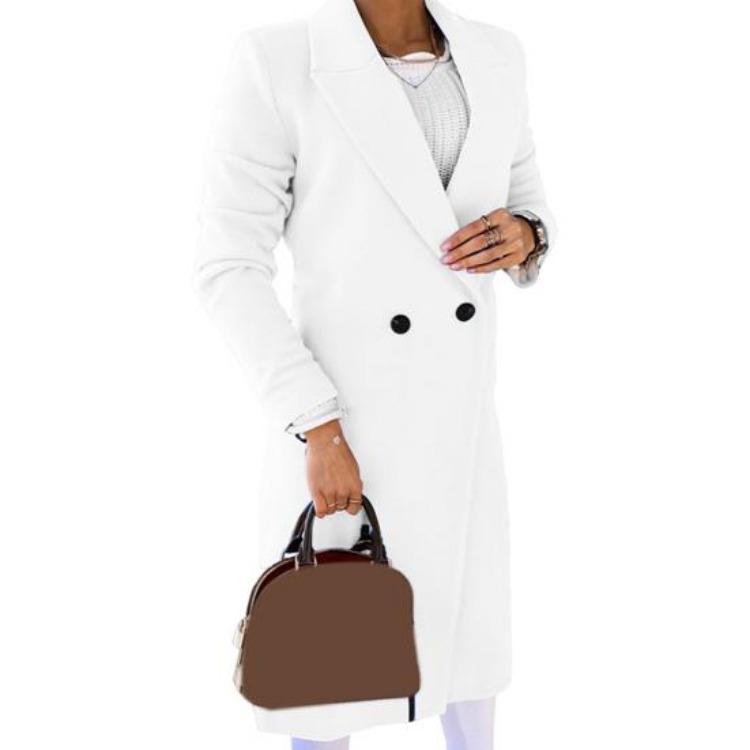 Fall Winter Women Long Coat Loose Fit Lapel Jacket One Button Closure Solid Color Overcoat for Office Casual Wear XXXL білий
Fall Winter Women Long Coat Loose Fit Lapel Jacket One Button Closure Solid Color Overcoat for Office Casual Wear XXXL білий