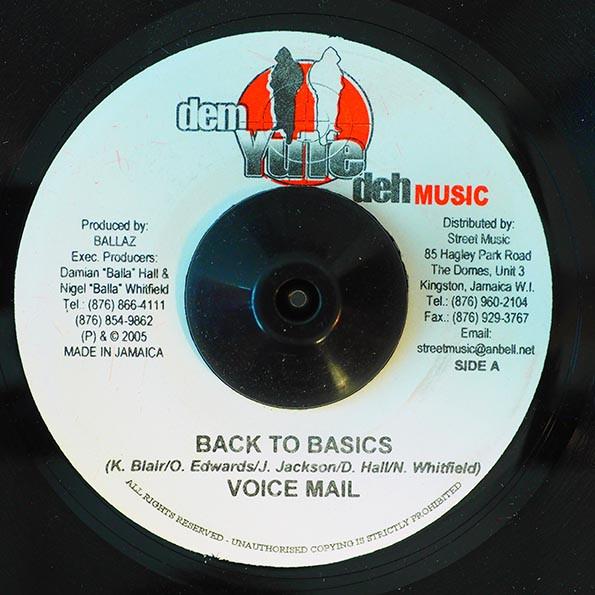 7inch Record VOICEMAIL - Back To Basics NONE Dem Yute Deh Mu 2005 Jamaica Reggae, Ska & Dub Used
7inch Record VOICEMAIL - Back To Basics NONE Dem Yute Deh Mu 2005 Jamaica Reggae, Ska & Dub Used