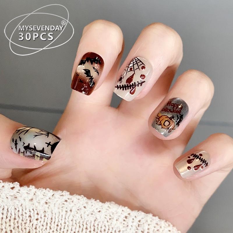 Spicy Girl Halloween Graffiti Cat Eye Festival Nail Art: 30 Removable Wearable Pieces Handmade Nails XS#10 pieces/bag
Spicy Girl Halloween Graffiti Cat Eye Festival Nail Art: 30 Removable Wearable Pieces Handmade Nails XS#10 pieces/bag