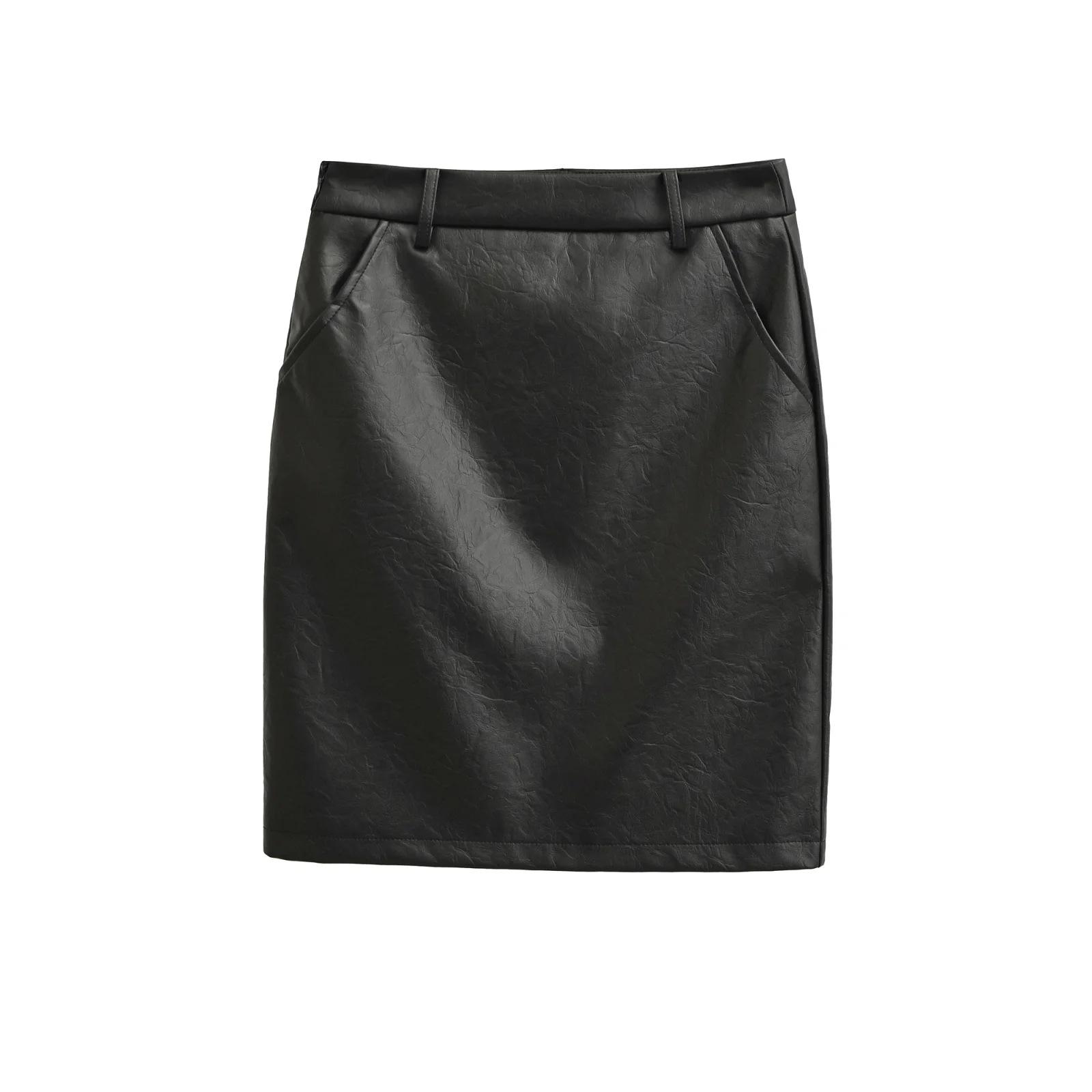 Korean Retro High-Waist PU Leather Midi Pencil Skirt for Women - Versatile, Slimming, Autumn/Winter, Hip-Hugging Medium
Korean Retro High-Waist PU Leather Midi Pencil Skirt for Women - Versatile, Slimming, Autumn/Winter, Hip-Hugging Medium