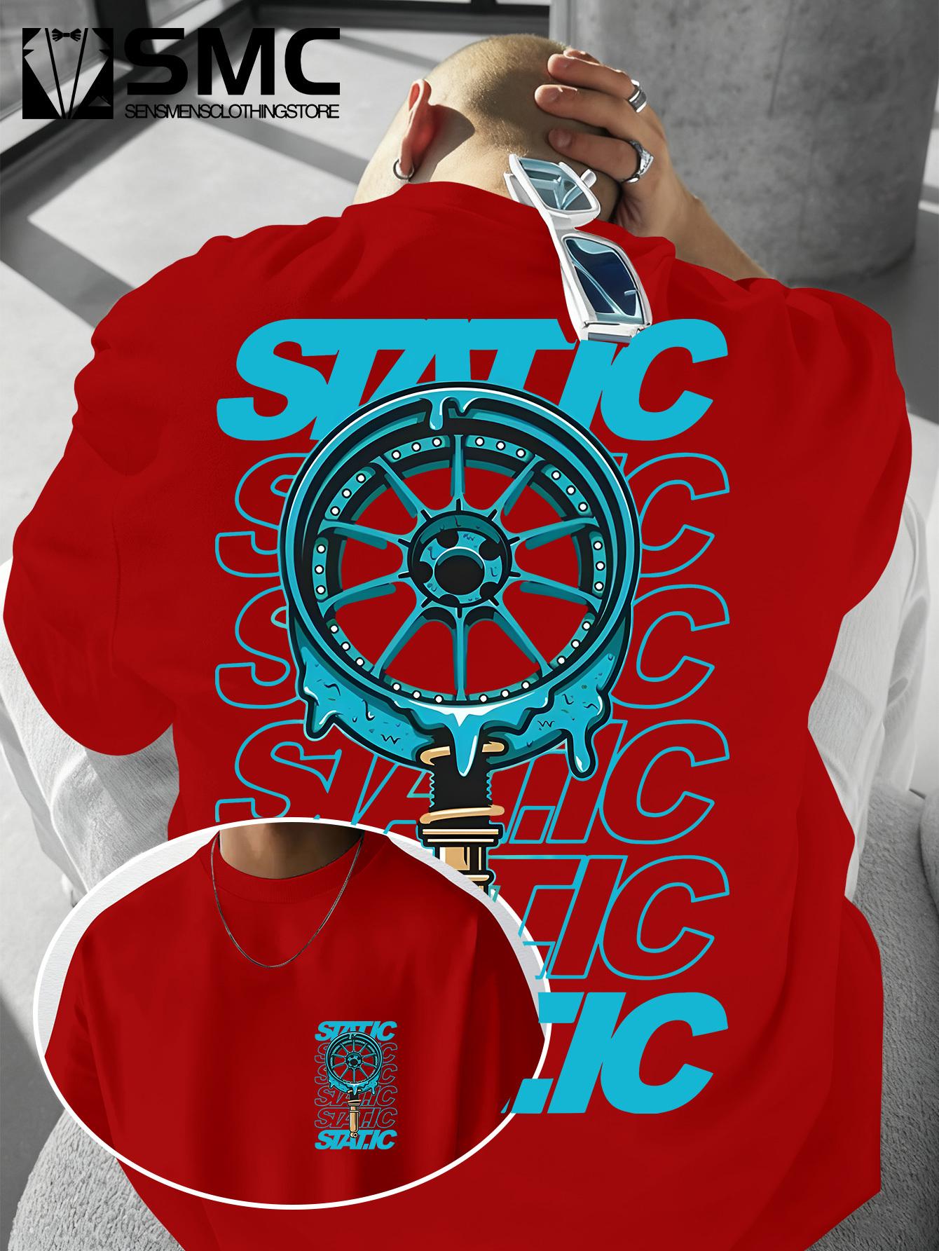 Summer Mens Trendy Casual Tshirt Blue Label Graffiti Staticwheel Hub Print A Musthave for Mechanical Fashion Players 3XL
Summer Mens Trendy Casual Tshirt Blue Label Graffiti Staticwheel Hub Print A Musthave for Mechanical Fashion Players 3XL