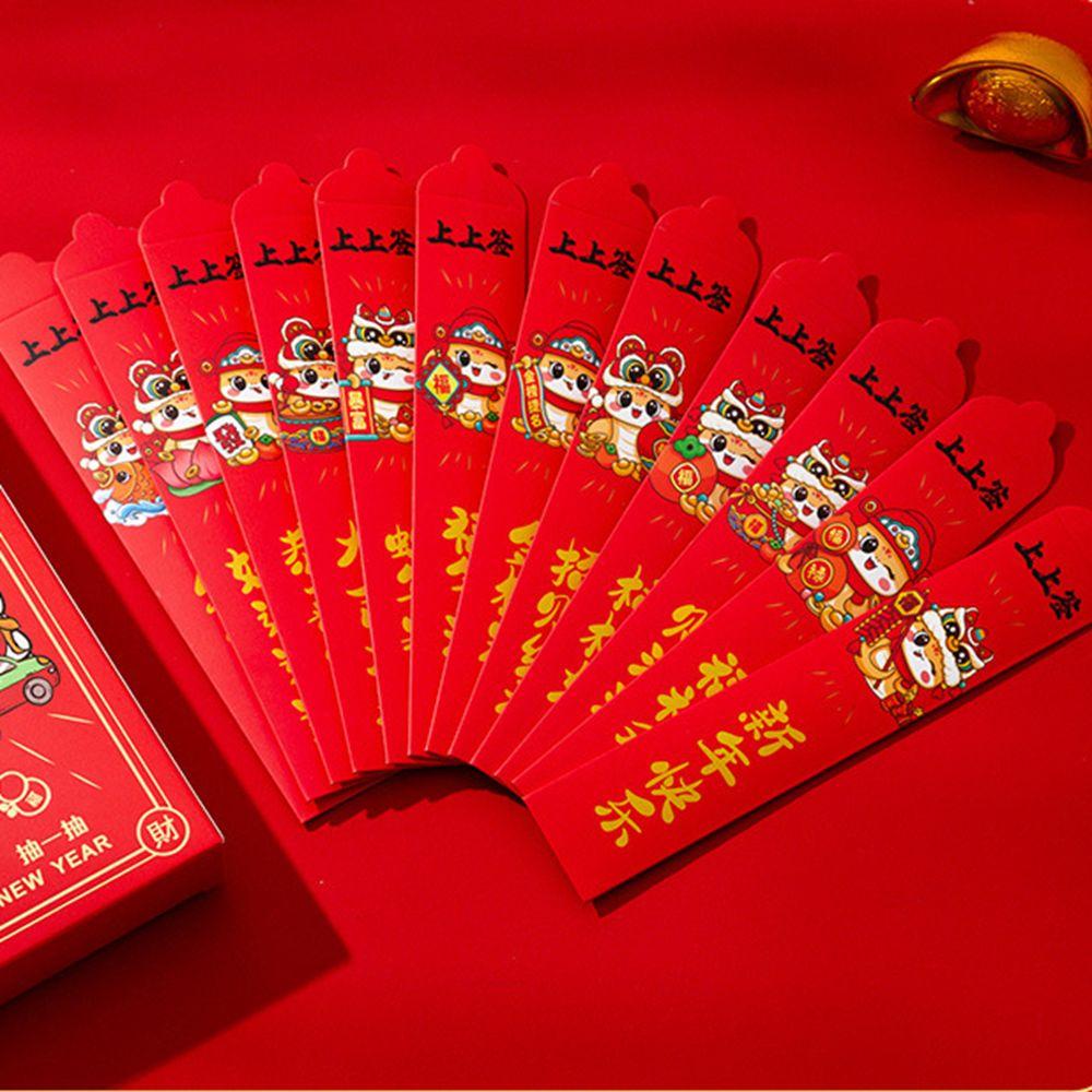 12Pcs/Box Traditional Draw Lots Red Pocket Cartoon Snak Year Red Envelope Party Gifts 12Pcs/Box
12Pcs/Box Traditional Draw Lots Red Pocket Cartoon Snak Year Red Envelope Party Gifts 12Pcs/Box