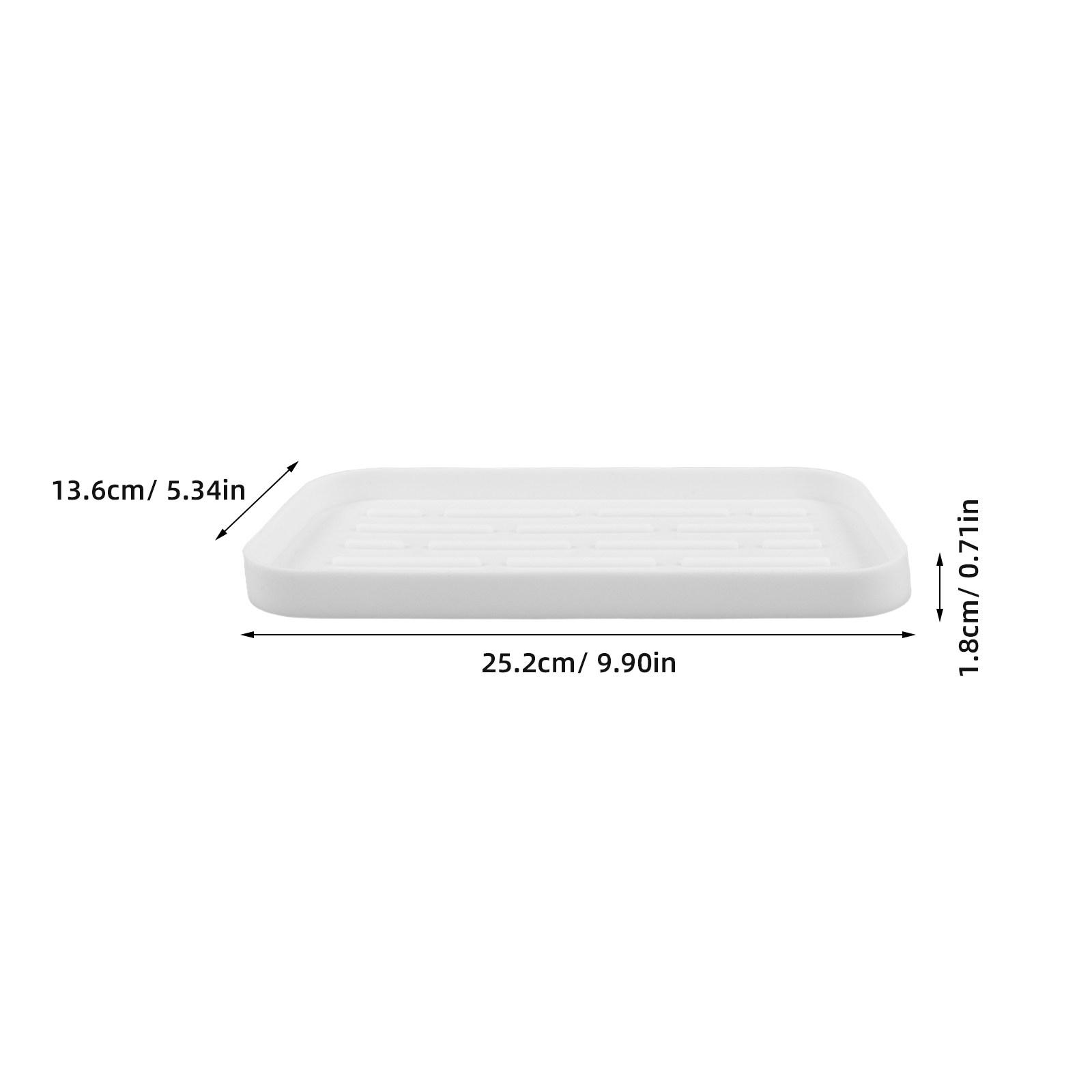 Silicone Draining Mat for Kitchen Counter Multi-Purpose Non-Slip Dish Drying Pad Fruit Tableware Storage Tray Drying Mat 25.2X13.6X1.8CM
Silicone Draining Mat for Kitchen Counter Multi-Purpose Non-Slip Dish Drying Pad Fruit Tableware Storage Tray Drying Mat 25.2X13.6X1.8CM