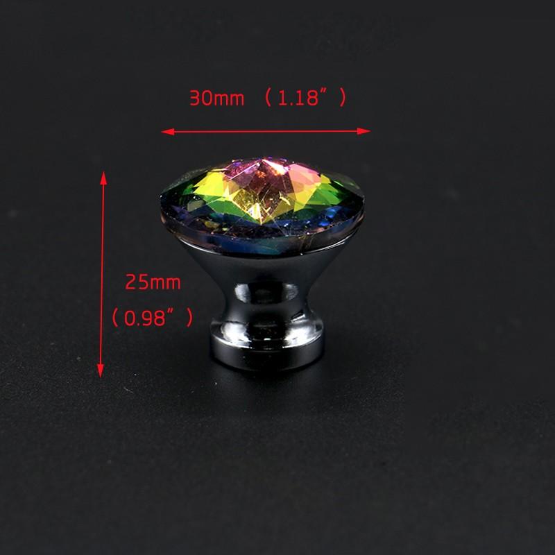 KAK 30mm Kitchen Cabinet Handles Diamond Shape Design Crystal Glass Knobs Cupboard Pulls Drawer Knobs Furniture Handle Hardware
KAK 30mm Kitchen Cabinet Handles Diamond Shape Design Crystal Glass Knobs Cupboard Pulls Drawer Knobs Furniture Handle Hardware