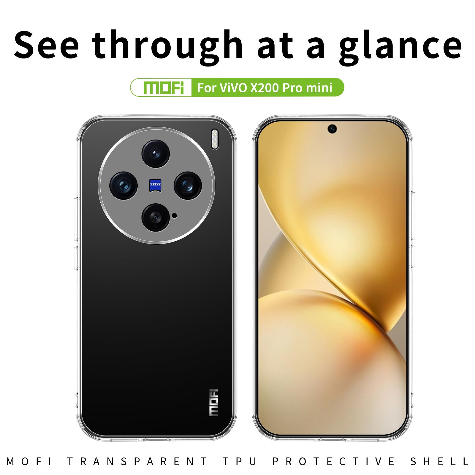 For vivo X200 Pro mini 5G Clear Phone Case MOFI Ultra-Thin TPU Phone Back Cover Transparent
For vivo X200 Pro mini 5G Clear Phone Case MOFI Ultra-Thin TPU Phone Back Cover Transparent