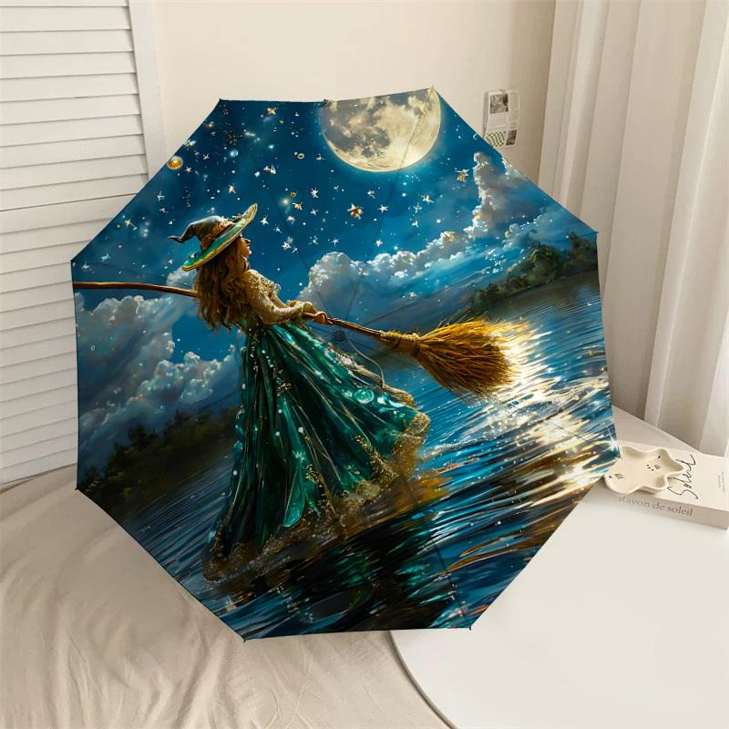 1PC Witchcraft Moonlight Umbrella-8-Rib Reinforced, Automatic Open, Lightweight & Durable, Cute Fashion Accessory for Outdoor-T157
1PC Witchcraft Moonlight Umbrella-8-Rib Reinforced, Automatic Open, Lightweight & Durable, Cute Fashion Accessory for Outdoor-T157