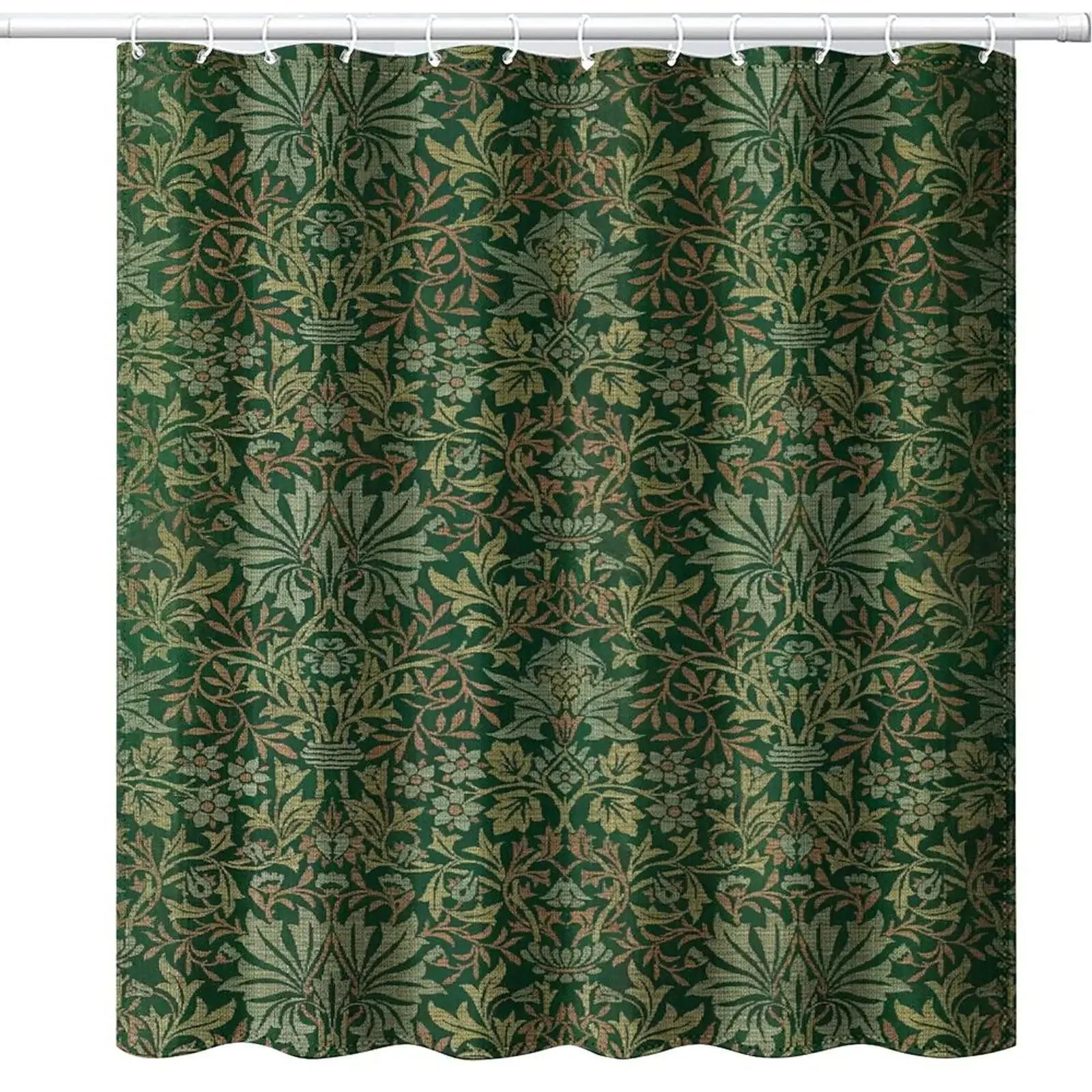 Vintage Garden Art Floral Shower Curtain, Heavy Weight Fabric, Washable Bath Curtains For Bathroom W60H190(CM)-1 Pcs
Vintage Garden Art Floral Shower Curtain, Heavy Weight Fabric, Washable Bath Curtains For Bathroom W60H190(CM)-1 Pcs