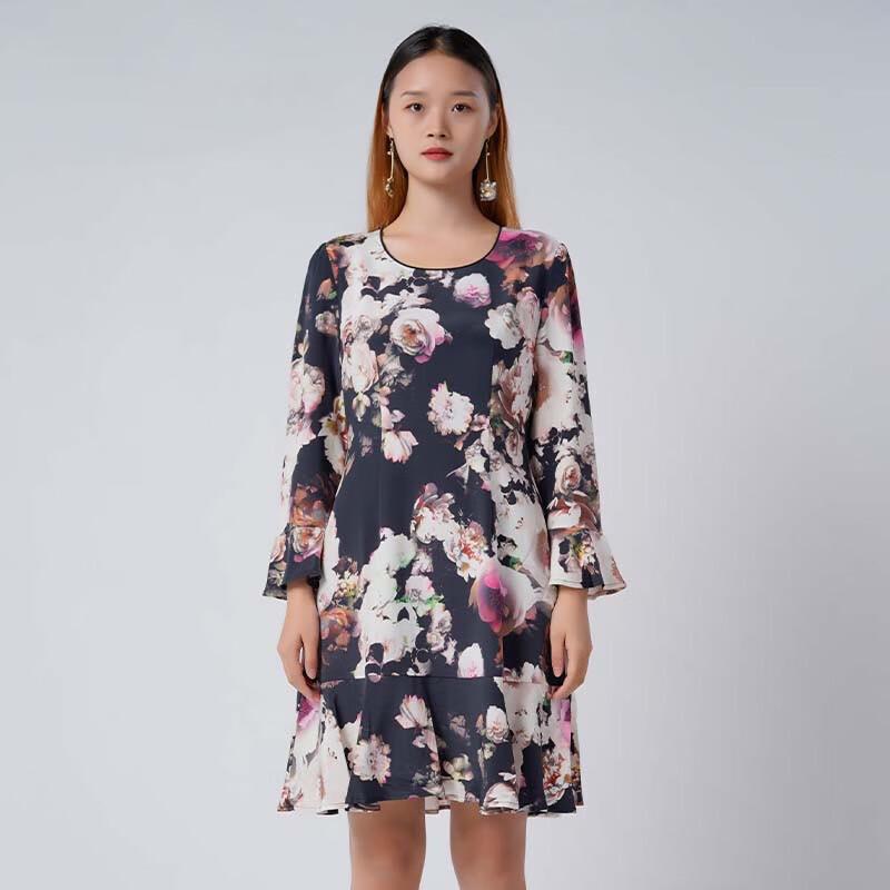 Anlom Women s Floral Elegant Seven-Sleeve Short Dress 2XL
Anlom Women s Floral Elegant Seven-Sleeve Short Dress 2XL