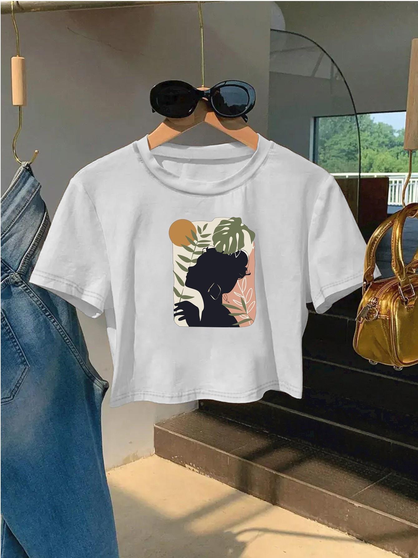 Womens ShortCut with Short FeUnisex Floral Appliqué Print SlimFit Round Neck Sleeve Sleeved Harajuku Streetwear Tops Tees 4XL
Womens ShortCut with Short FeUnisex Floral Appliqué Print SlimFit Round Neck Sleeve Sleeved Harajuku Streetwear Tops Tees 4XL