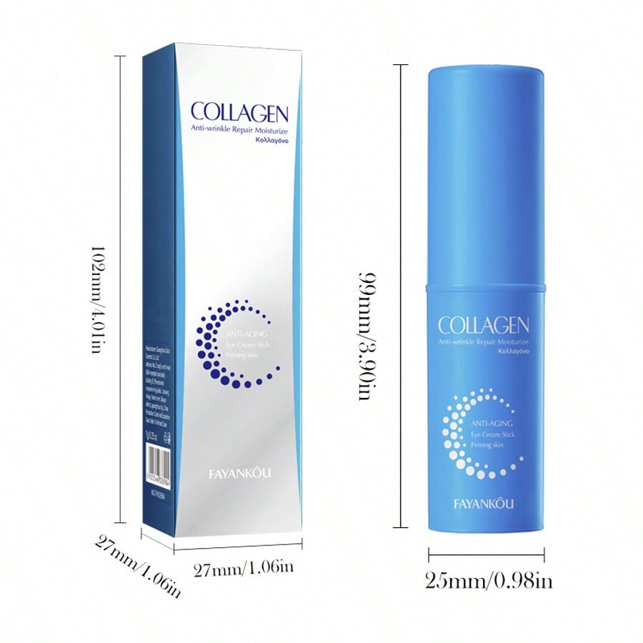 Collagen Eye Cream Stick Moisturizing Anti Aging Reduce Wrinkles Dark Circles Firming Eye Contour 1
Collagen Eye Cream Stick Moisturizing Anti Aging Reduce Wrinkles Dark Circles Firming Eye Contour 1
