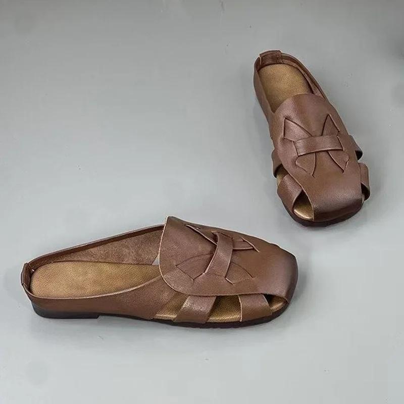 Fashion Flats Women Slippers Fashion Weave Slingback Shoes Casual Cozy Woman Sandals 2025 Summer Trend Walking Beach Women’s Zapatillas 35 темно-коричневого
Fashion Flats Women Slippers Fashion Weave Slingback Shoes Casual Cozy Woman Sandals 2025 Summer Trend Walking Beach Women’s Zapatillas 35 темно-коричневого