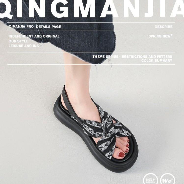 Roman sandals women s summer 2025 new open-toed soft-soled small fragrant slippers thick-soled flat-soled beach women s shoes 35 чёрный
Roman sandals women s summer 2025 new open-toed soft-soled small fragrant slippers thick-soled flat-soled beach women s shoes 35 чёрный