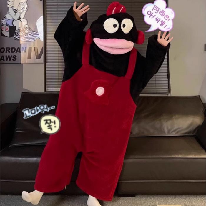 Жіночий зимовий піжамний комплект з капюшоном Риба-клоун і корали з коралового флісу - Потовщений велюровий халат для студентів XXL червоний/чорний
Жіночий зимовий піжамний комплект з капюшоном Риба-клоун і корали з коралового флісу - Потовщений велюровий халат для студентів XXL червоний/чорний