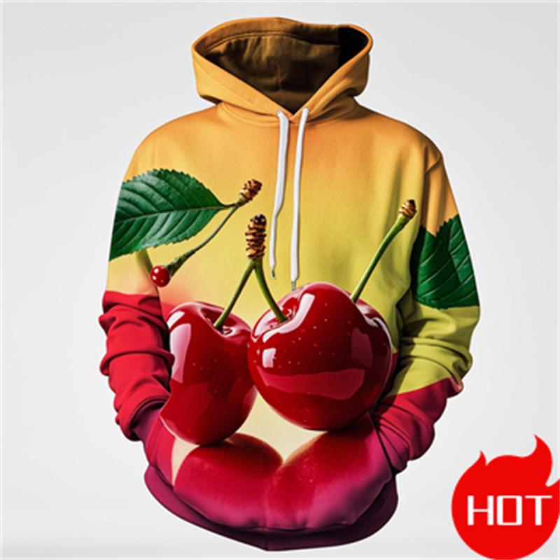 Зимние новые толстовки с 3D-принтом Fruit Cherry для мужчин и женщин, забавная уличная одежда, новинка в толстовках и свитшотах, модная толстовка с капюшоном
Зимние новые толстовки с 3D-принтом Fruit Cherry для мужчин и женщин, забавная уличная одежда, новинка в толстовках и свитшотах, модная толстовка с капюшоном