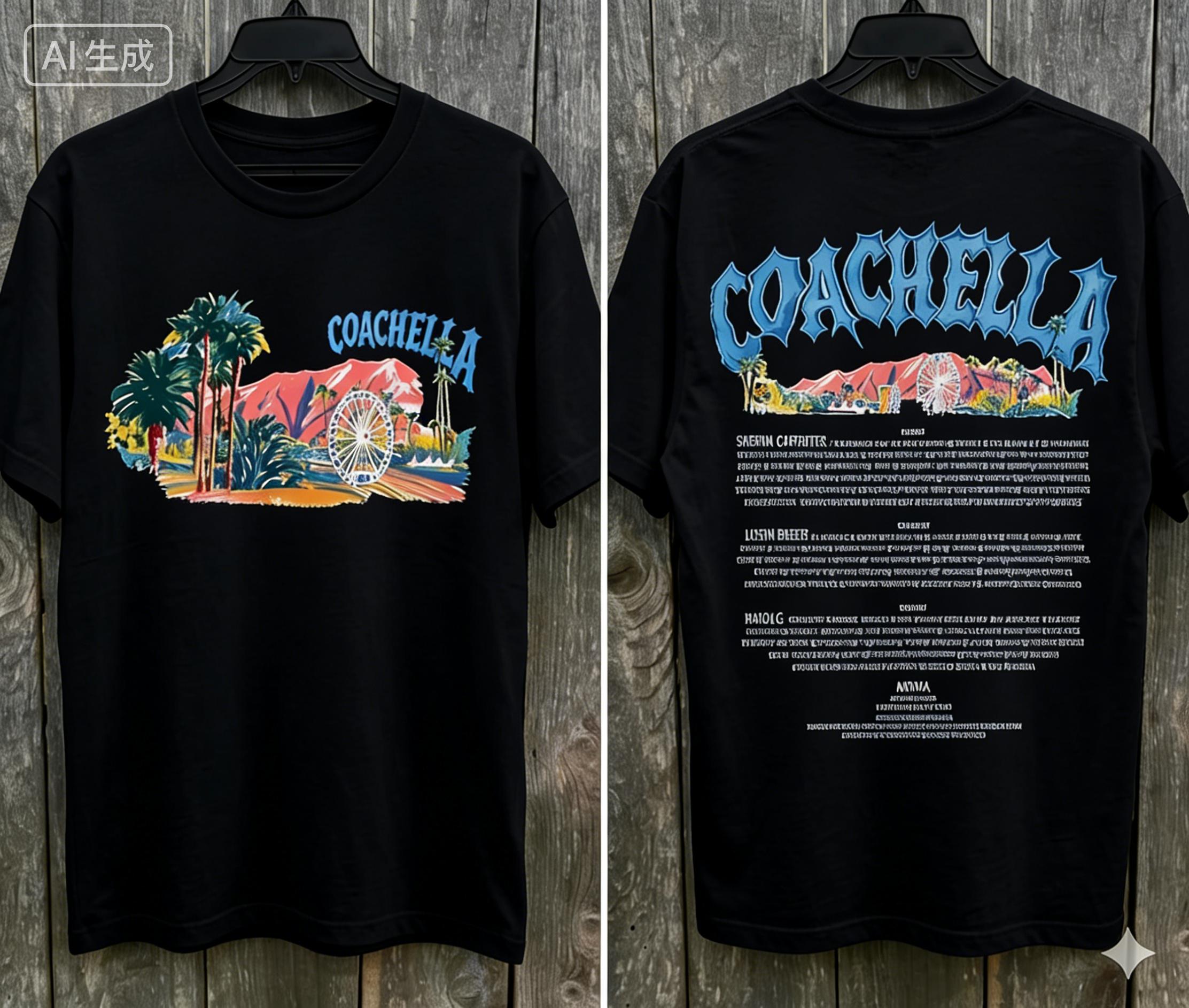 2026 Coachella Music Festival Tshirt Unisex and Women Summer Cotton Clothing Fashion Hiphop Y2K Round Neck Short Sleeved Tops S
2026 Coachella Music Festival Tshirt Unisex and Women Summer Cotton Clothing Fashion Hiphop Y2K Round Neck Short Sleeved Tops S