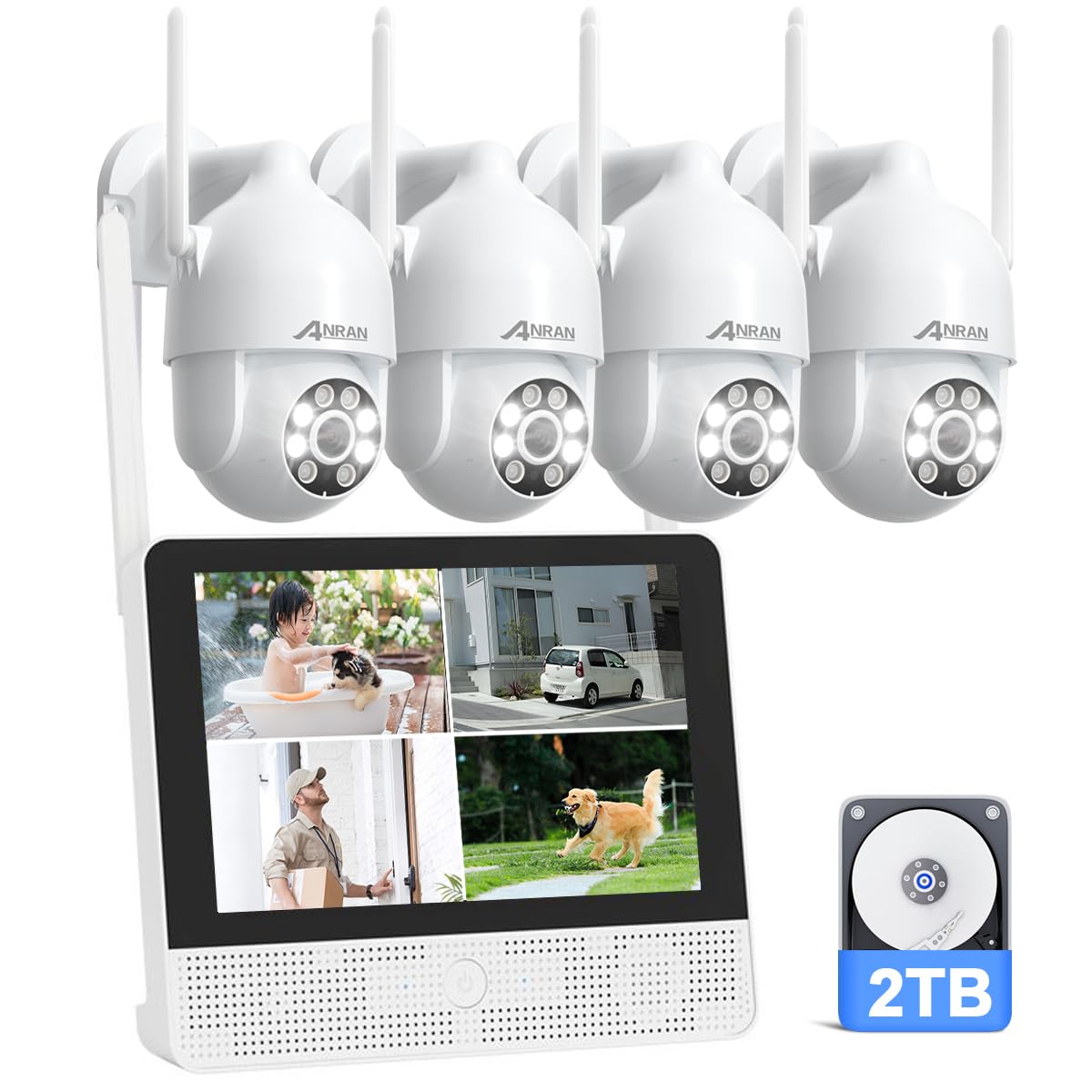 latest 5 million high automatic 2TB HDD ANRAN security camera set of security no construction 4 integrated 5 million continuous recording security can білий
latest 5 million high automatic 2TB HDD ANRAN security camera set of security no construction 4 integrated 5 million continuous recording security can білий