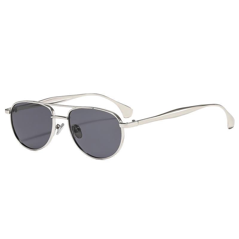 SO&EI Ins Popular Fashion Metal Double Bridges Sunglasses Women Shades UV400 Retro Trending Oval Punk Men Sun Glasses As the picture серебряный серый
SO&EI Ins Popular Fashion Metal Double Bridges Sunglasses Women Shades UV400 Retro Trending Oval Punk Men Sun Glasses As the picture серебряный серый