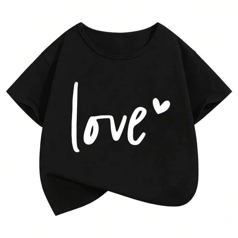 New Love Heart Printed Design T Shirts Short Sleeve Kids Children s T-shirt Boys Girls Summer Spring Casual Top Tee 130 чёрный
New Love Heart Printed Design T Shirts Short Sleeve Kids Children s T-shirt Boys Girls Summer Spring Casual Top Tee 130 чёрный