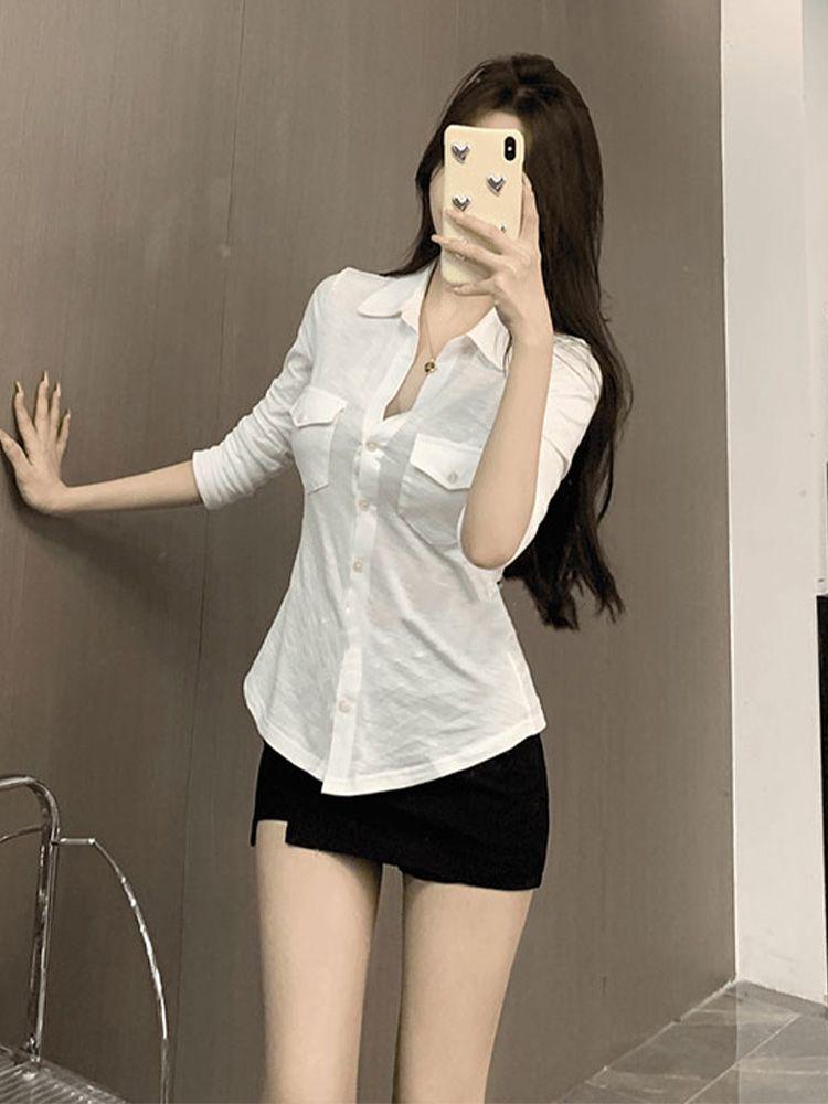 Женская приталенная рубашка с воротником поло - Подчеркивающая талию, с рукавами три четверти для весны и осени S (85-95)
Женская приталенная рубашка с воротником поло - Подчеркивающая талию, с рукавами три четверти для весны и осени S (85-95)