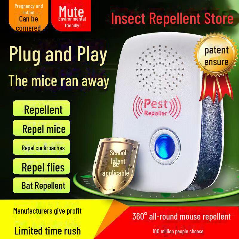 Ультразвуковой отпугиватель вредителей: Средство от мышей, комаров, насекомых, летучих мышей и тараканов Medium
Ультразвуковой отпугиватель вредителей: Средство от мышей, комаров, насекомых, летучих мышей и тараканов Medium