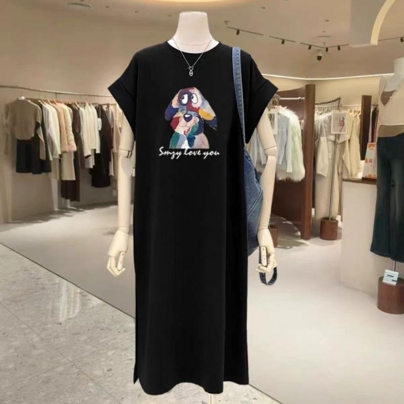 Feifei Sleeve T-shirt Long Dress Women s Loose Casual Large Size Dress 4XL чорний
Feifei Sleeve T-shirt Long Dress Women s Loose Casual Large Size Dress 4XL чорний