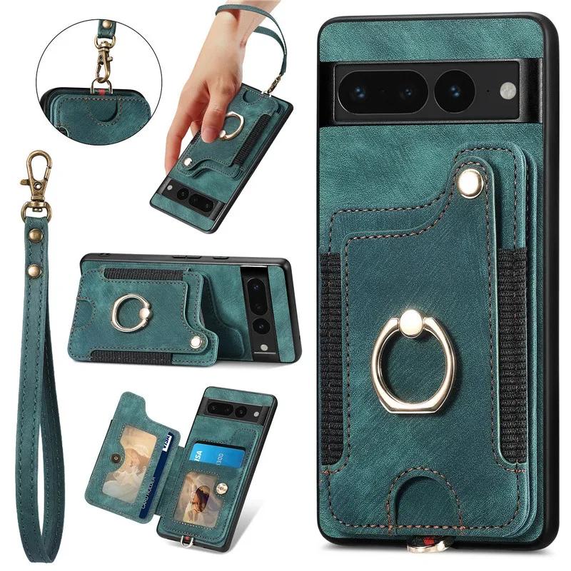 Ring Lanyard Leather Wallet Card Phone Case for Google Pixel 8 Pro 7 6 6A Pixel7 Pixel6 Pixel6A Wrist Rope Flip Stand Cover Etui Google Pixel 7 Pro зелений
Ring Lanyard Leather Wallet Card Phone Case for Google Pixel 8 Pro 7 6 6A Pixel7 Pixel6 Pixel6A Wrist Rope Flip Stand Cover Etui Google Pixel 7 Pro зелений