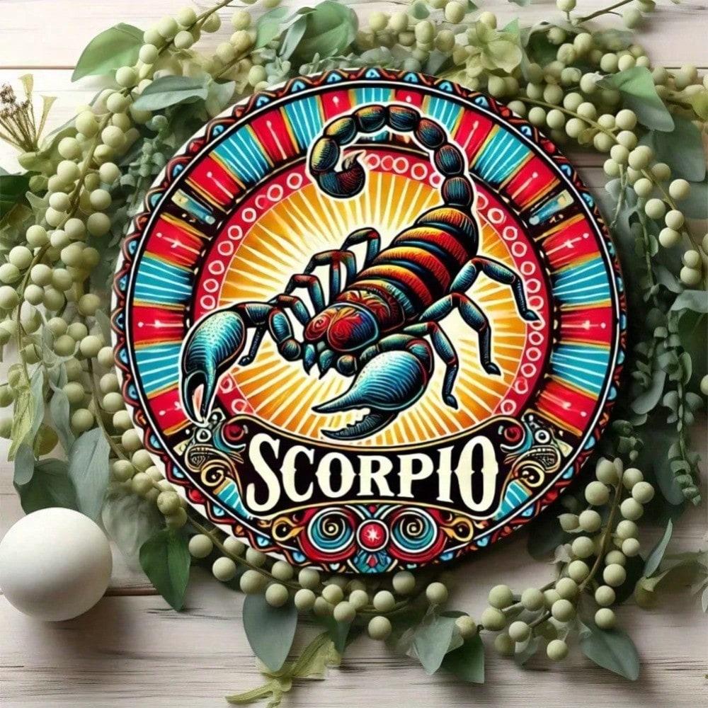 Scorpio Zodiac Metal Wall Art Vintage Sign Home Decor 20x20 різнокольоровий
Scorpio Zodiac Metal Wall Art Vintage Sign Home Decor 20x20 різнокольоровий