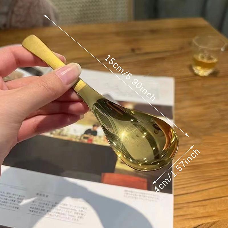 Ложка из нержавеющей стали, корейская посуда с длинной ручкой, утолщенная ложка для перемешивания льда, металлическая ложка, бытовая обеденная ложка, десертная ложка M
Ложка из нержавеющей стали, корейская посуда с длинной ручкой, утолщенная ложка для перемешивания льда, металлическая ложка, бытовая обеденная ложка, десертная ложка M