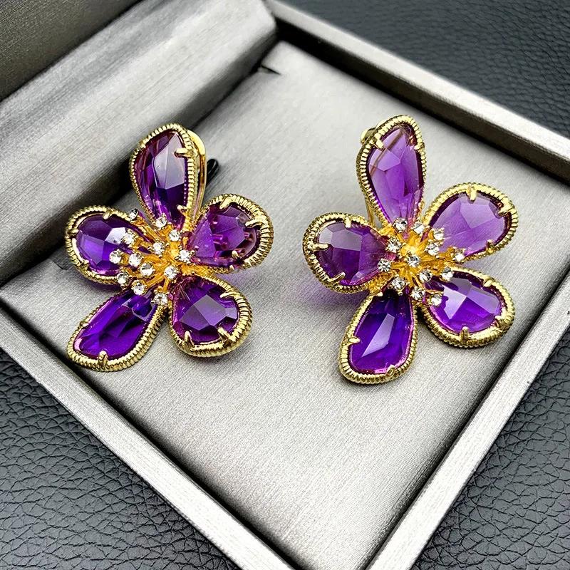 Luxury Green Crystal Flower Earring Open Ring Jewelry Set for Women Charm Zircon Stud Earring Wedding Party фіолетовий
Luxury Green Crystal Flower Earring Open Ring Jewelry Set for Women Charm Zircon Stud Earring Wedding Party фіолетовий
