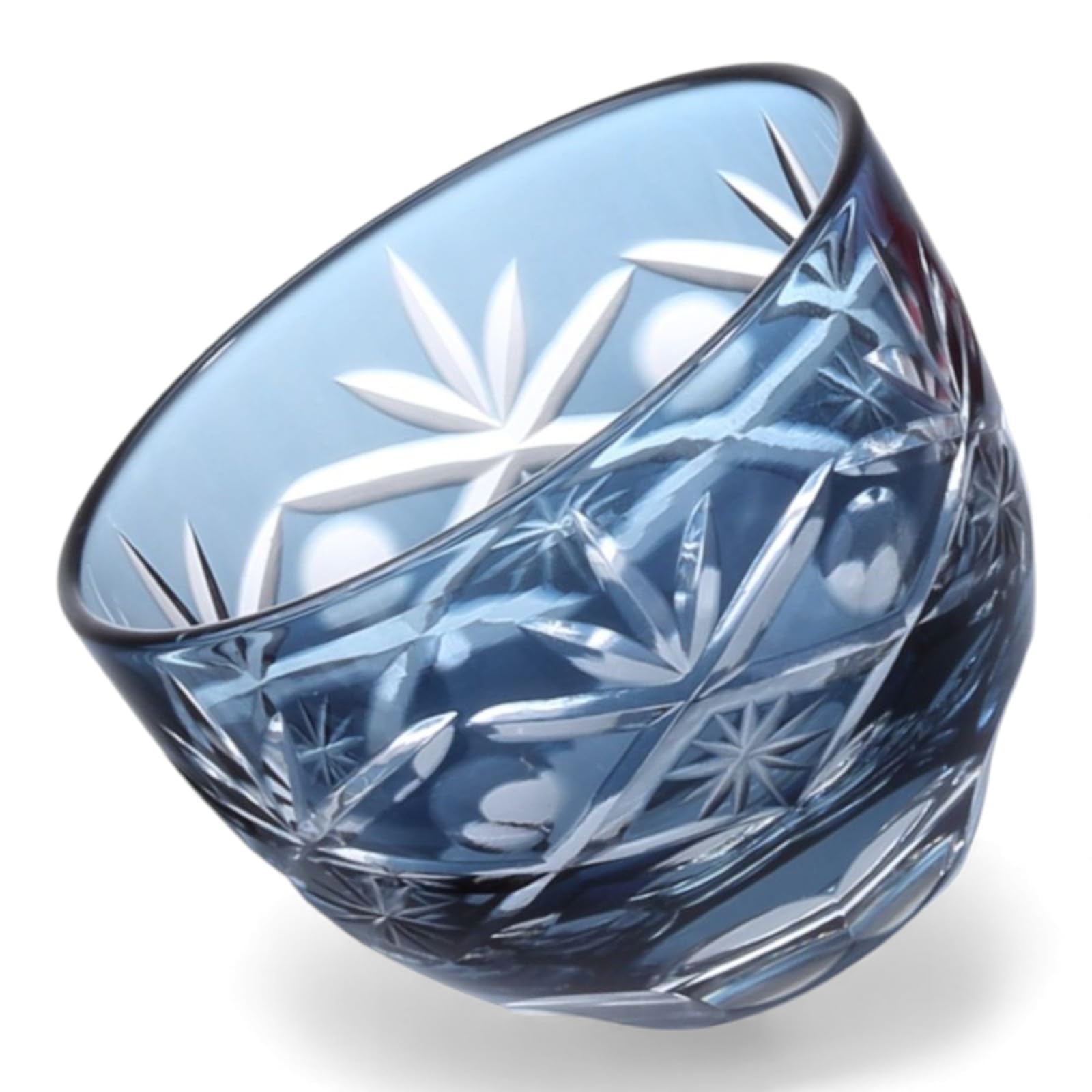 Dinner Luxe Cut Glass Cup Sake Cup 30cc Orchid Engraving Ink Blue Kouga Takumi-fu 54xH40mm PNO.331954
Dinner Luxe Cut Glass Cup Sake Cup 30cc Orchid Engraving Ink Blue Kouga Takumi-fu 54xH40mm PNO.331954