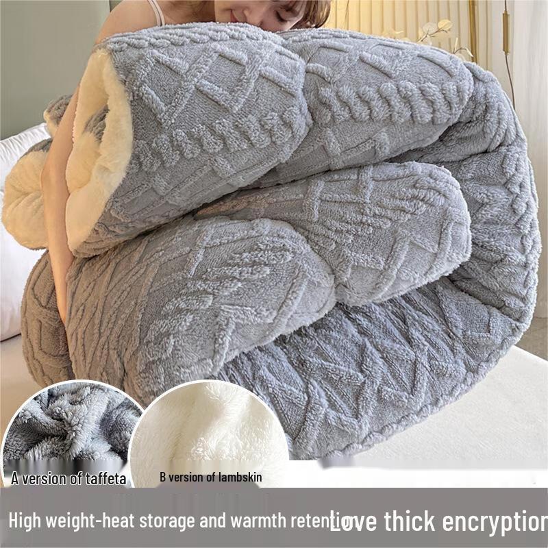 mling Thickened Warm Milk Velvet Coral Fleece Quilt
mling Thickened Warm Milk Velvet Coral Fleece Quilt