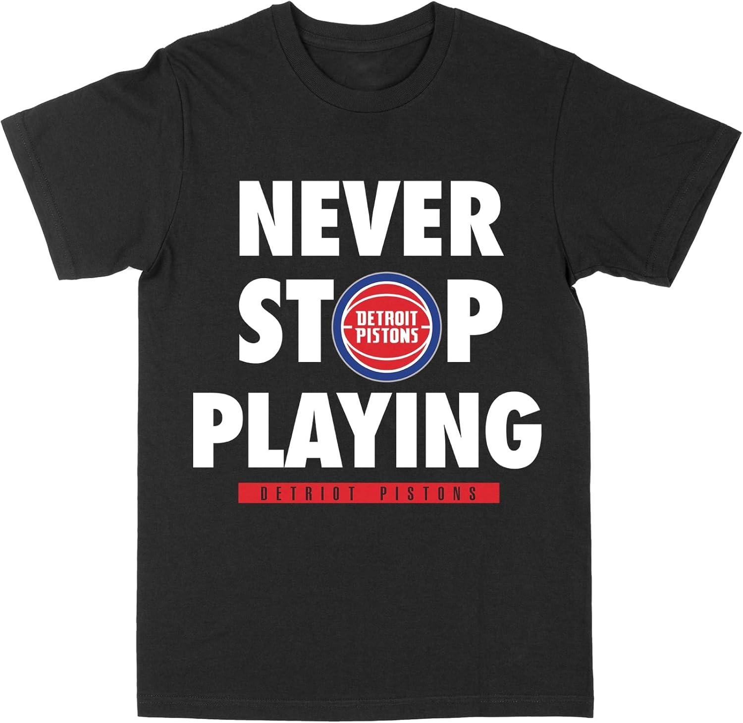 NBA Detroit Pistons Never Stop Playing Black T-Shirt XXXXXL чорний
NBA Detroit Pistons Never Stop Playing Black T-Shirt XXXXXL чорний