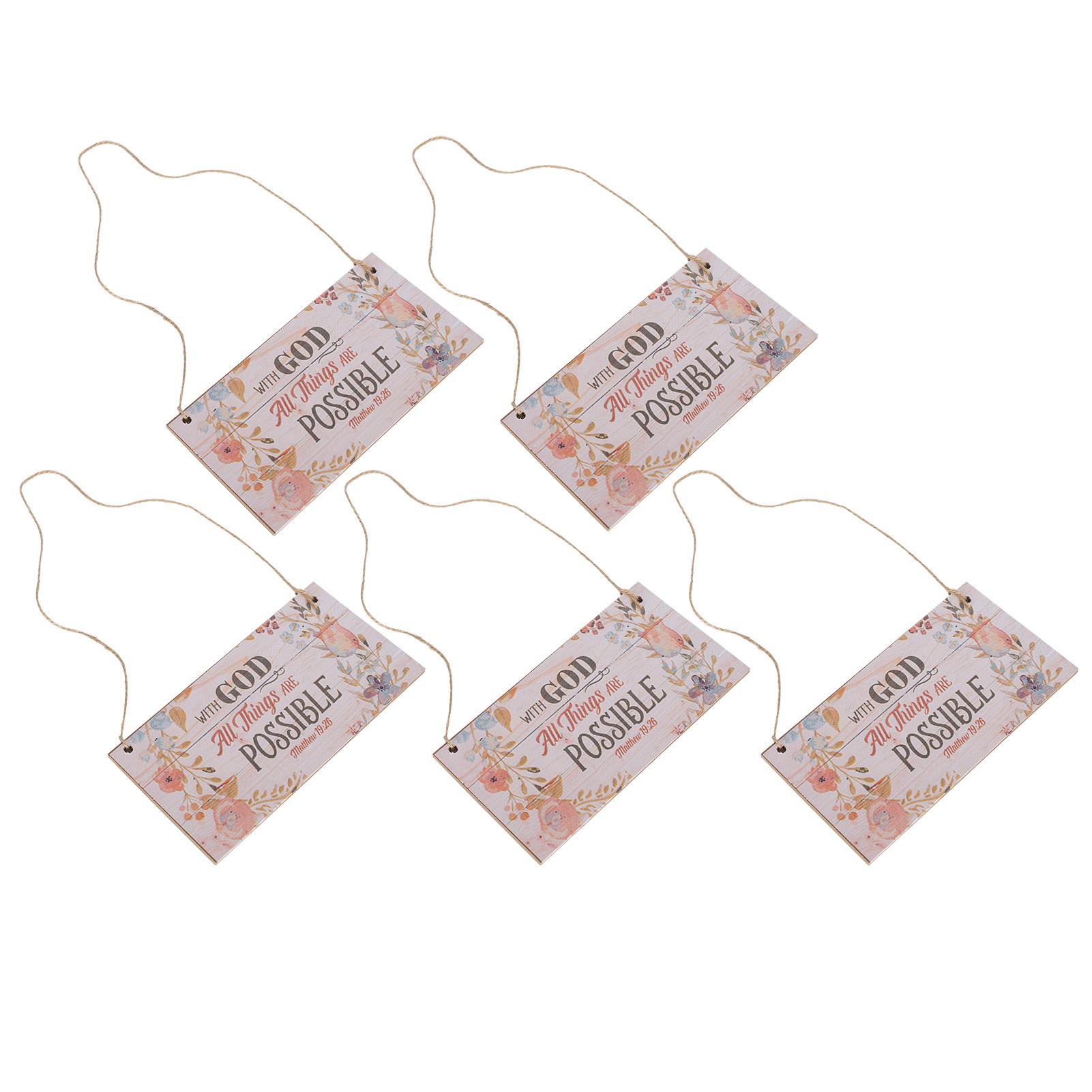 5Pcs Wood Hanging Sign Board Wall Decoration Festival Pendants for Living Room Bedroom Store
5Pcs Wood Hanging Sign Board Wall Decoration Festival Pendants for Living Room Bedroom Store