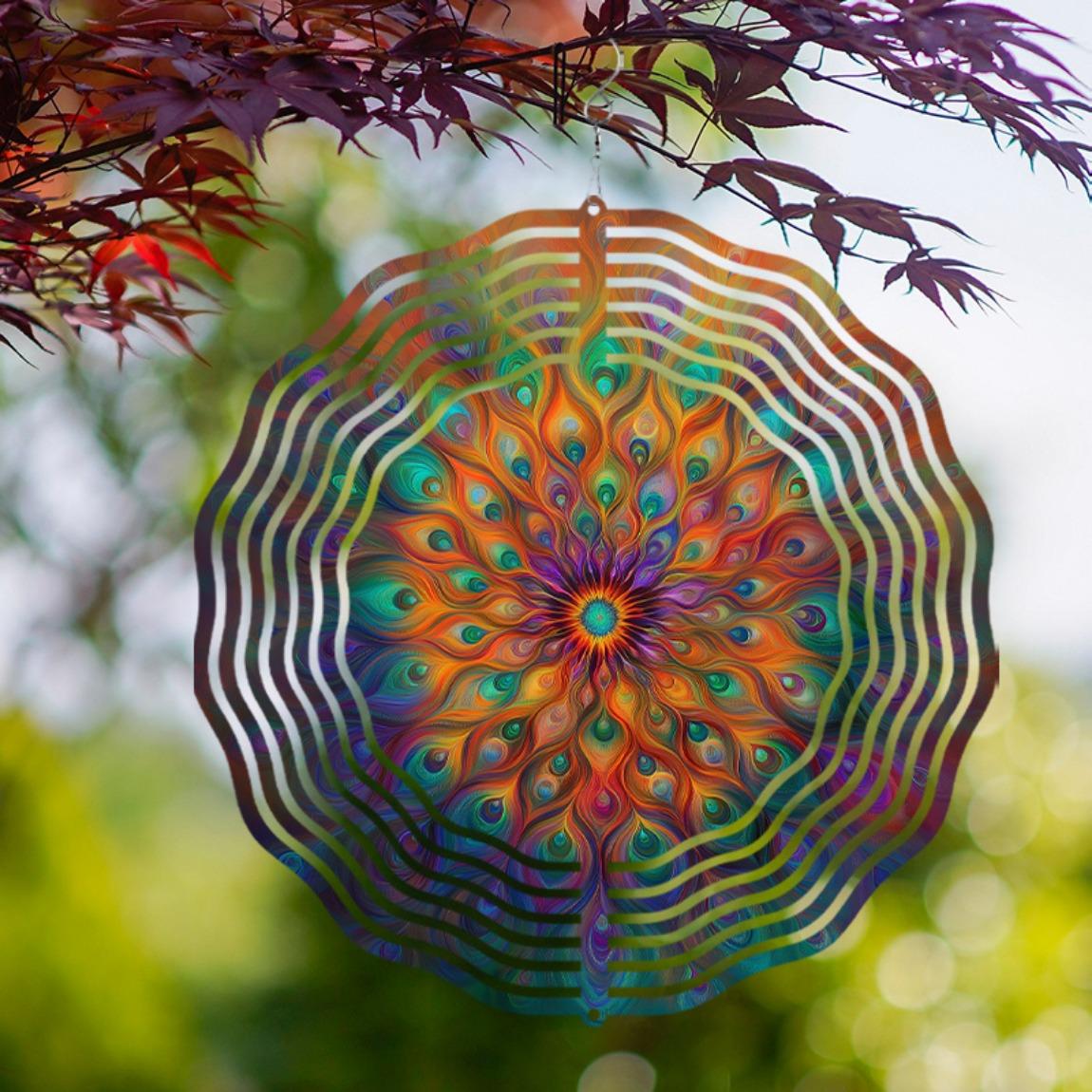 Vibrant Mandala Wind Chime 25.4cm Outdoor Hanging Decor for Garden Balcony 360 Rotation No Battery Needed Perfect Gift for Friends 01A
Vibrant Mandala Wind Chime 25.4cm Outdoor Hanging Decor for Garden Balcony 360 Rotation No Battery Needed Perfect Gift for Friends 01A