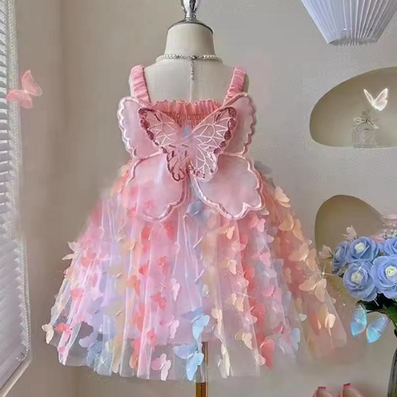 Baby Girls Birthday Party Evening Dresses Summer Butterfly Wings Children Clothes Sweet Colorful Toddler Kids Costume M
Baby Girls Birthday Party Evening Dresses Summer Butterfly Wings Children Clothes Sweet Colorful Toddler Kids Costume M