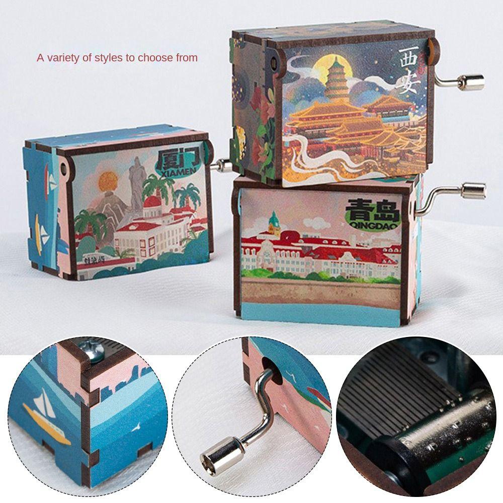 Tabletop Decoration Music Box Pink Musical Box Ornament New Hand Crank Box Tourism commemoration Happy birthday
Tabletop Decoration Music Box Pink Musical Box Ornament New Hand Crank Box Tourism commemoration Happy birthday