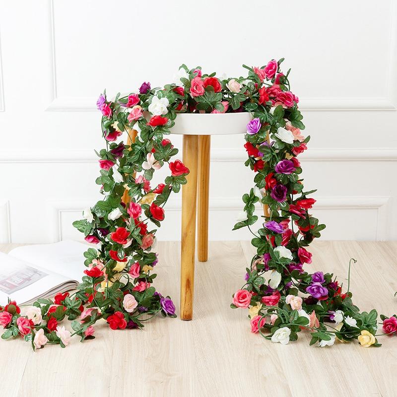 250CM Artificial Rose Flowers Vine for Home Room Decor Wedding Decoration Outdoor Spring Autumn Garden Arch Rattan Fake Plants
250CM Artificial Rose Flowers Vine for Home Room Decor Wedding Decoration Outdoor Spring Autumn Garden Arch Rattan Fake Plants